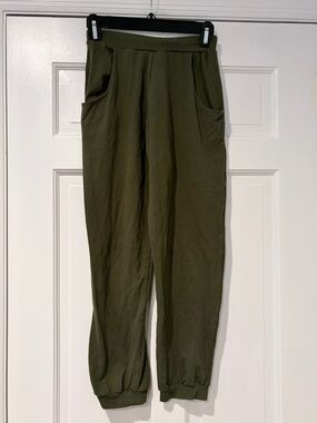 Kelle Dance Costume Olive Green Casual Jogger Pants